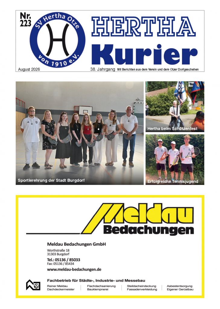 Titelseite Hertha Kurier 223 (nicht Barrierefrei)
