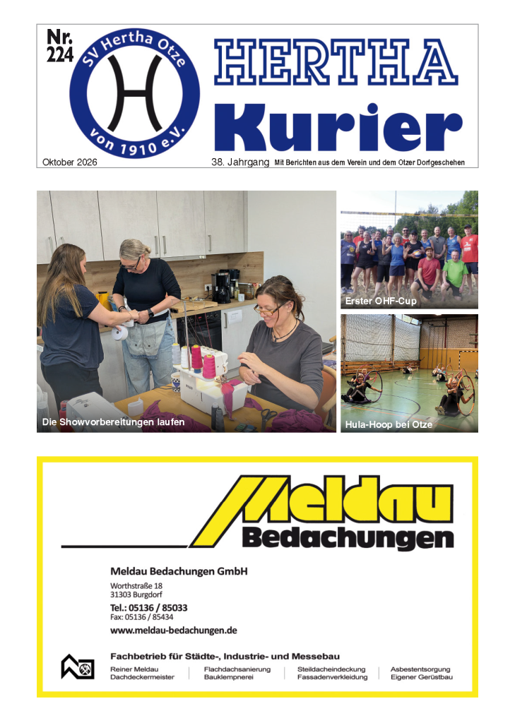 Titelseite Hertha Kurier 224 (nicht Barrierefrei)
