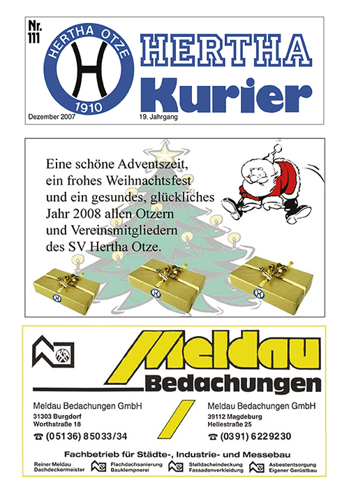 Titelseite Hertha Kurier 111