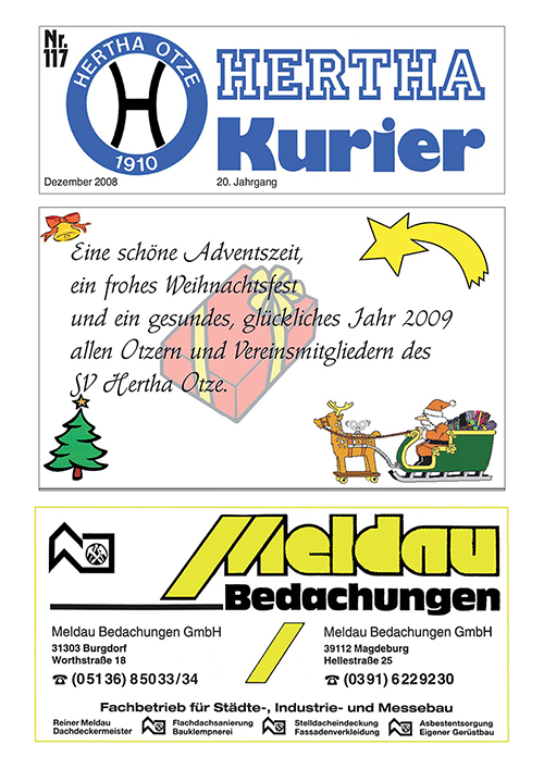Titelseite Hertha Kurier 117