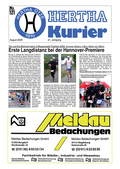 Titelseite Hertha Kurier 121