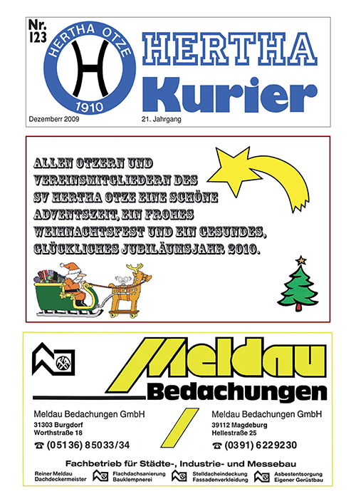 Titelseite Hertha Kurier 123