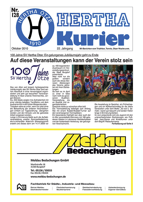 Titelseite Hertha Kurier 128