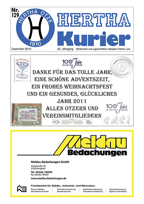 Titelseite Hertha Kurier 129