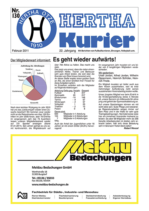 Titelseite Hertha Kurier 130