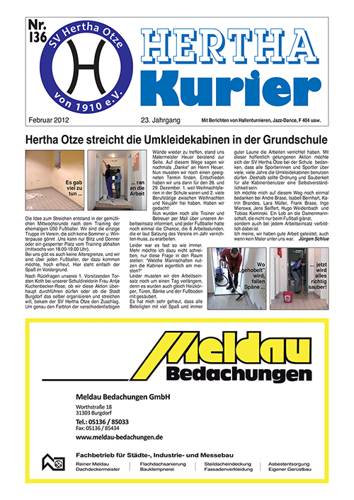 Titelseite Hertha Kurier 136