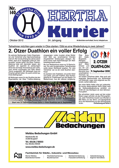 Titelseite Hertha Kurier 140