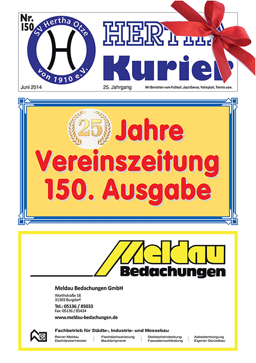 Titelseite Hertha Kurier 150