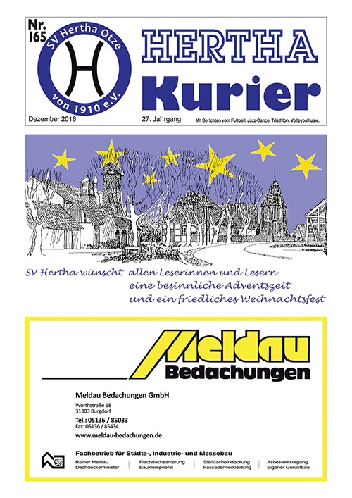 Titelseite Hertha Kurier 165