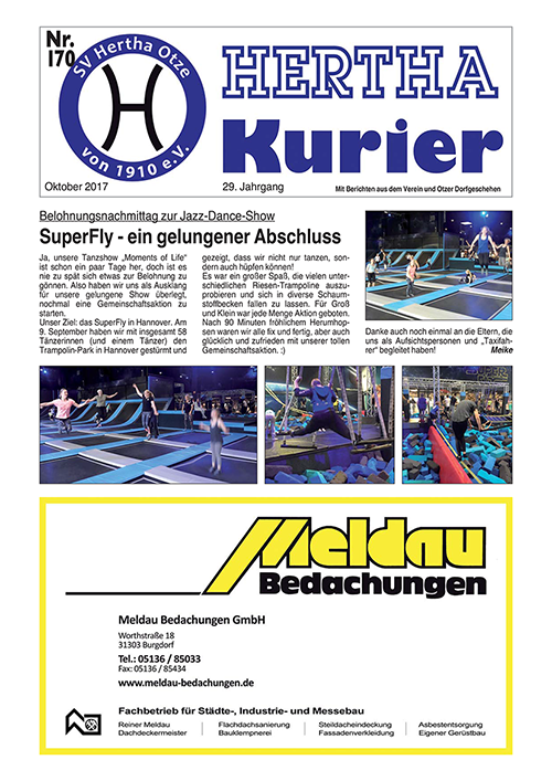Titelseite Hertha Kurier 170