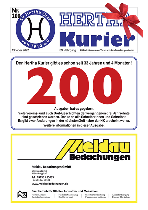 Titelseite Hertha Kurier 200